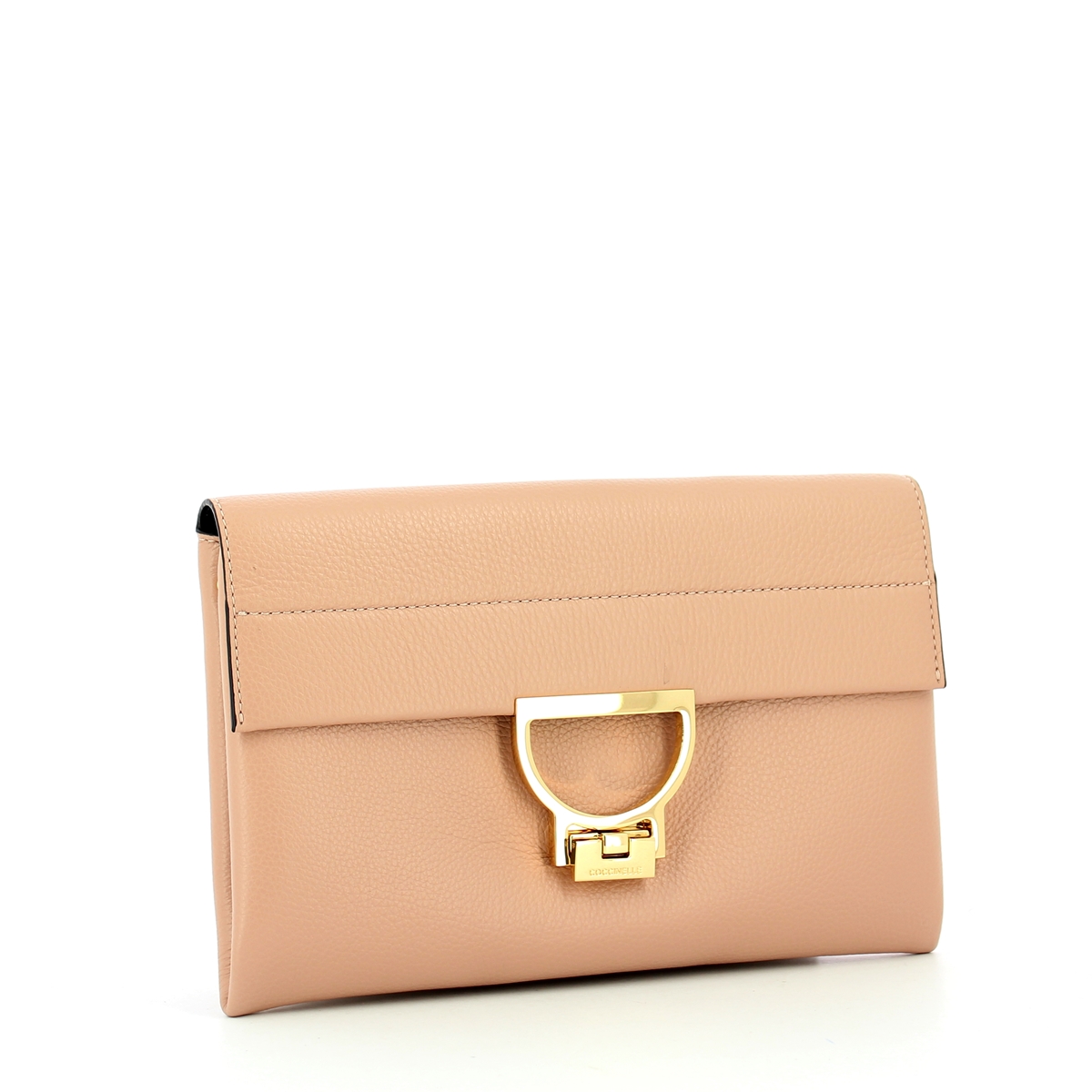 Arlettis Clutch in Natural Grain Leather Coccinelle | Bagalier.com