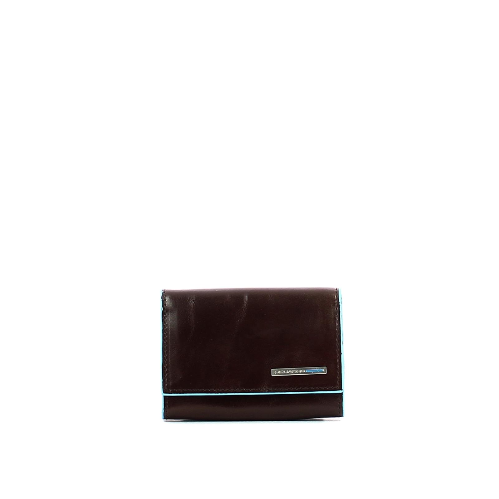 Credit card and coin pouch Blue Square