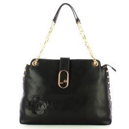 Liu Jo Shopping Bag con rosa Black - 1