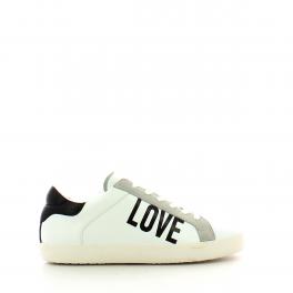 Love Moschino Sneakers con logo e inserti in suede - 1