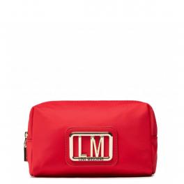 Love Moschino Pochette in Nylon LM Plaque Rosso - 1