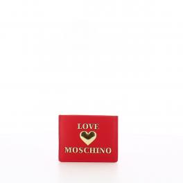 Love Moschino Porta Carte Padded Heart Rosso - 1