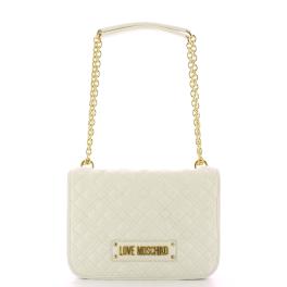 Love Moschino Borsa a spalla Shiny Quilted Off White - 1