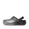 Crocs Classic Glitter Lined Clog W Black Silver - 4